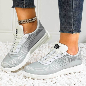 Scarpe da passeggio casual da donna in tela con lacci piatti, suola in TPR morbida, leggera e traspirante, ultime novità Primavera Estate 2026 - Product Image 2