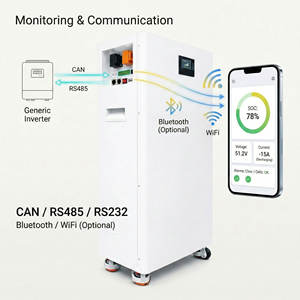 Paquete de Baterías de Pared con Rodillo Vertical de 15 kWh, Almacenamiento de Energía Doméstica, Batería Solar de Litio Ferrofosfato de Alta Eficiencia - Product Image 6