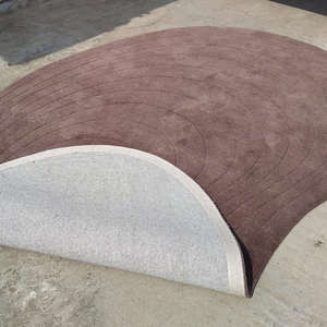 Tapis en laine tufté à la main moderne, tapis doux pour chambre à coucher, pique-niques en extérieur, lavable, réversible, antidérapant, adapté aux animaux domestiques, pour usage domestique - Product Image 5