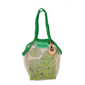 Borsa Promozionale Rosa da 16 Pollici in Rete di Cotone, Riutilizzabile per la Conservazione degli Alimenti, Pieghevole per il Trasporto di Verdure - Product Image 1