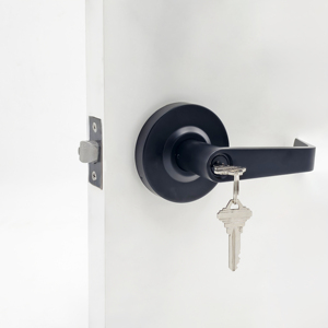 Serrure de porte commerciale de sécurité élevée Sunshine en acier inoxydable noir mat, moderne, ambidextre, robuste, de qualité supérieure, 85 mm, garantie 2 ans - Product Image 3