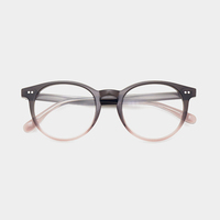 Monture optique en acétate de haute qualité de luxe, lunettes rondes pour homme, fabricant de lunettes en acétate pour femme, monture de lunettes pour tous les visages
