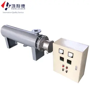 Horizontal small size industrial pipeline electric heater for gas/fluid heating