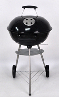 Barbecue au charbon de bois SEJR avec chariot de 18 pouces, barbecue sur trépied