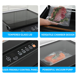 <span class=keywords><strong>Machine</strong></span> de mise <span class=keywords><strong>sous</strong></span> <span class=keywords><strong>vide</strong></span> automatique à double étanchéité en acier inoxydable, grande capacité, pour usage domestique - Product Image 4