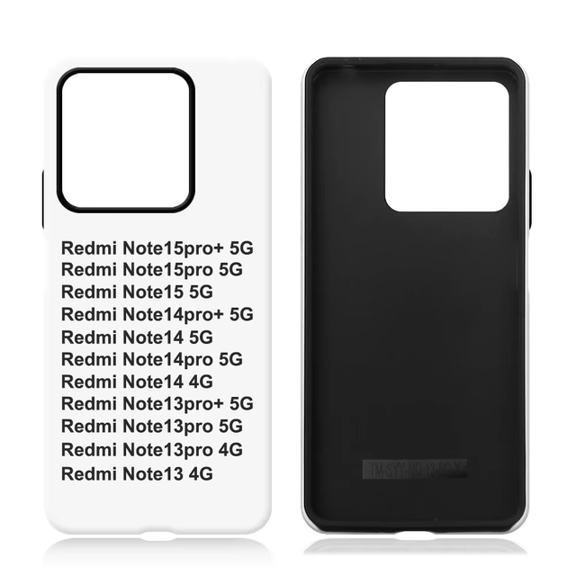 3D Sublimation Case for Redmi Note15PRO 2 in 1 Film Phone Case for Redmi Note14pro + 5G 14C Custom Hard Blank Mobile Cover