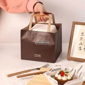 Bolsas de Papel Personalizadas para Alimentos, Bolsas de Papel para Compras con Asas para Comida Rápida, Pan, Galletas, Pasteles y Postres - Product Image 6