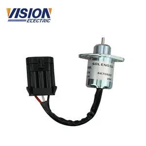 Yedek parçaları yakıt durdurma solenoidi 6670602 Kubota Bobca-t mini