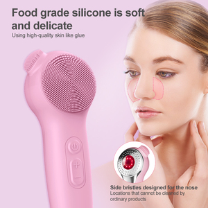 Electric Facial Cleansing Brush IPX7 Waterproof Rechargeable Exfoliating and Massaging Silicone <strong>Face</strong> <strong>Scrubber</strong> - Product Image 2