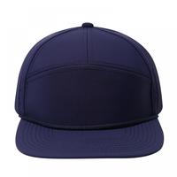 Gorra de Béisbol Unisex de 5 Paneles, de Nailon, Casual, con Visera Plana, Ajustable, con Malla Perforada con Láser y Cierre a Presión