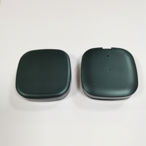 Estuche compacto cuadrado negro mate vacío para polvos prensados con espejo e inserto de borla, contenedor de plástico para base de maquillaje y colorete. - Product Image 6