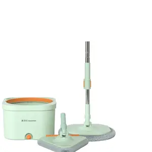 New product wet and dry 360 wash for floor cleaning magic mop for home microfiber cleaning flat mop bucket