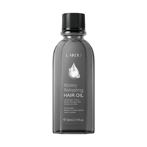 LAIKOU Huile Capillaire Réparatrice Hydratante Lissante pour Cheveux Secs et Pointes Fourchues 60ml à l'Huile d'Argan du Maroc, Effet Rafraîchissant et Réparateur - Product Image 1