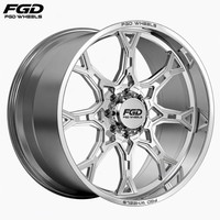 Roue en alliage forgé FGD 22 26 28 pouces, déport négatif ET, alésage central 8x170 8x200, pour camionnette tout-terrain robuste