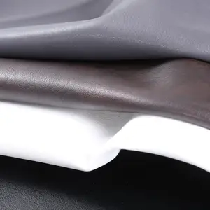 Wholesale PU Shoe Upper Leather with Imitation Cotton Fleece Bottom Fabric
