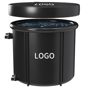 Piscine ronde de luxe en PVC pour bain froid avec couvercle, spa de récupération portable pour extérieur, compatible avec les refroidisseurs, baignoire de glace - Product Image 3