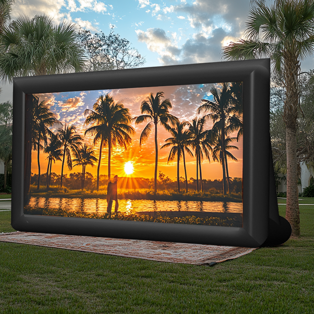 Customized Commercial Cheap Drive in Movie Screens for Sale  Movie Screen Outdoor Inflatable Movie Screen  and Projector