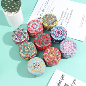 Nouvelle boîte à bonbons en forme de tambour, boîte à biscuits, fournitures de fête, boîte en étain pour théière, boîte à bijoux - Product Image 3