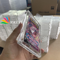 Boîtier de présentation magnétique rotatif et détachable en acrylique transparent de qualité supérieure pour 1 booster pack TCG et pièces de monnaie