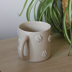 Tazza da Caffè in Ceramica con Logo Personalizzato e <span class=keywords><strong>Margherita</strong></span> 3D in Rilievo, con Confezione Regalo per Caffetterie - Product Image 4