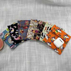 Vente en gros d'usine, trousse de maquillage à cordon de serrage imprimée de dessins animés, écologique, en toile lavée, pour chauffe-mains, sac à main, divers motifs - Product Image 4