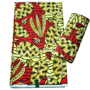 Super Hollandaise Veritable Cotton African Printed Fabric Ankara Java Textile For Women Dress