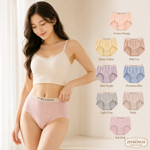 Culottes taille moyenne pour femmes 7A, antibactériennes, douces, extensibles, couvrantes, confortables, sous-vêtements quotidiens, vente en gros OEM - Product Image 3