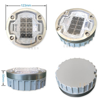 G105 Balise solaire routière à LED alimentée par l'énergie solaire pour parking, allée, piste d'aéroport, trottoir, éclairage de sécurité nocturne
