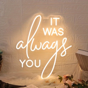 Letrero LED de Neón Neonawall It Was Always You, Decoración de Pared Iluminada y Regulable para Tiendas de Novias, Hoteles y Lugares de Boda - Product Image 3