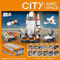 Modèle sur le thème de l'espace Mini Building Block Set Plastic Diy Stem Toys Brick for Kindergarten