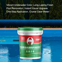 Peinture acrylique non toxique pour bassin à poissons, revêtement imperméable et anticorrosion à immersion longue durée, sans perte de matière, pour carrelage et ciment