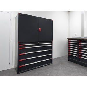 Armario Fami Master puerta abatible con 7 cajones totalmente extraíbles y 3 estantes de dos tonos, 1020x573x2000mm - Product Image 6