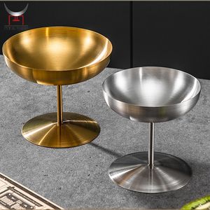 304 Roestvrijstalen Ijsbeker Op Maat Gemaakte Bowlsmartini Cup Dessert Fruitkom Tafeldecoratie Voor Salade Fruitpudding Goud - Product Image 4