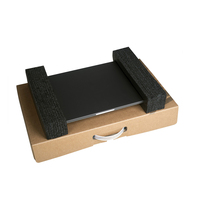 Maßgefertigte Laptop-Versandmappen-Box mit Matt-Laminierung & Prägung Recycelbare Verpackung Individuelles Logo und Größe