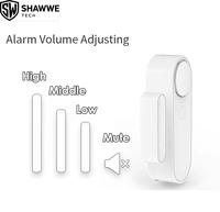 Alarma de Puerta Magnética Portátil de Plástico, Detector de Contacto de Puerta con Alarma en Sitio para Seguridad del Hogar, Tienda, Garaje