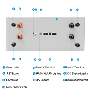 รอบลึก48V 100ah 200ah 5kwh 7kwh 10kwh 20kwh <span class=keywords><strong>Waii</strong></span> ติดตั้งแบตเตอรี่ลิเธียมไอออน - Product Image 5