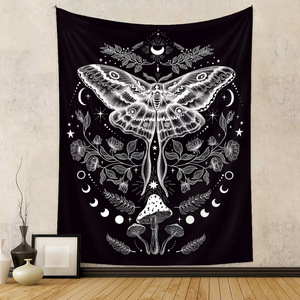 Directo de fábrica 3D personalizado pared impresa tela de poliéster flor Trippy Chakra Hippie bohemio <span class=keywords><strong>Mandala</strong></span> tapiz de pared - Product Image 3