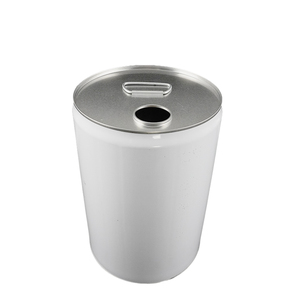 Bidon rond en tôle de 18 L, seau de 18 litres, baril, fût <span class=keywords><strong>avec</strong></span> <span class=keywords><strong>bec</strong></span> <span class=keywords><strong>verseur</strong></span> et couvercle pour aérosol, pour usage chimique - Product Image 1