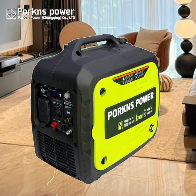Porkns Power Portable 3000w 3300w Dual Fuel Inverter Generator Gasoline lpg Big Power Silent Generator