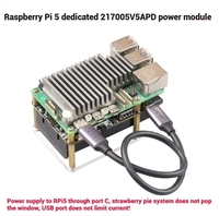 GGDX Modul Daya UPS Raspberry Pi 5V5A Khusus dengan Baterai 10000 MAh 21700 Modul Kamera Pemantauan Waktu Nyata