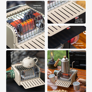 Poêle à chauffage miniature d'extérieur, chauffage au feu sans fumée <span class=keywords><strong>pour</strong></span> usage <span class=keywords><strong>intérieur</strong></span>, chauffe-mains portable <span class=keywords><strong>pour</strong></span> le camping, chauffage au gaz <span class=keywords><strong>butane</strong></span> - Product Image 6