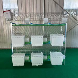 Gaiolas <span class=keywords><strong>Rabit</strong></span> internas galvanizadas por mergulho quente com caixa suspensa Gaiolas para coelhos que economizam trabalho na fazenda do Quênia - Product Image 2