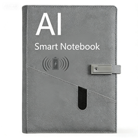 Set de Regalo de Cuaderno Inteligente con IA y Activación por Voz de Lujo, con Banco de Energía de 8000 mAh, Logotipo Personalizado, Artículos de Oficina Corporativos