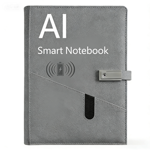Idée promotionnelle de luxe pour hommes : Coffret cadeau avec bloc-notes intelligent à commande vocale, cadeau d'affaires de luxe, logo personnalisé, fournitures de bureau - Product Image 1