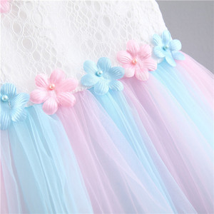 Robes de soirée pour filles, style princesse, motifs floraux, crochet, pour bébés, pour fêtes d'anniversaire, boutique d'été - Product Image 6