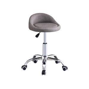 Bar <b>Stool</b> Height <b>Adjustable</b> Swivel Chair Chrome Frame Modern Minimalist Design Commercial Use - Product Image 5