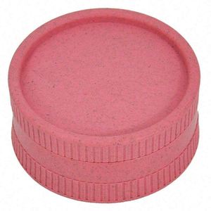 Biodegradable Plastic 40mm 2 Layers <b>Herb</b> <b>Grinder</b> Eco-friendly Plant Fiber Crusher Tobacco <b>Grinder</b> - Product Image 4