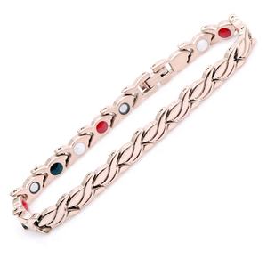 Bracelet <span class=keywords><strong>Bio</strong></span> magnétique 4 en 1 plaqué or <span class=keywords><strong>Rose</strong></span> pour femmes, Bracelet <span class=keywords><strong>de</strong></span> santé - Product Image 5