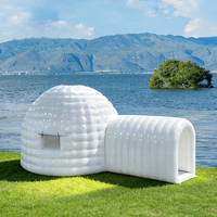 AirFunPro Tentes Dôme Gonflables PVC Personnalisées Multicolores Étanches avec Pompe à Air Électrique Intégrée Facile à Installer
