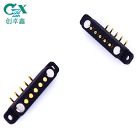 Conector de Carga Magnético CZX Pogo de 5 Pines, Conector Magnético Pogo Pin de 5p